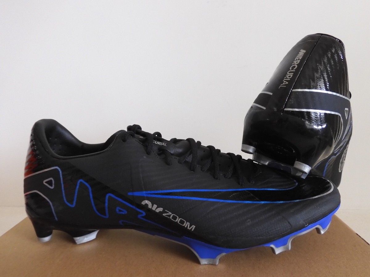Nike Zoom Mercurial Vapor 15 Academy Fg/Mg Black-Royal Blue Sz 6.5