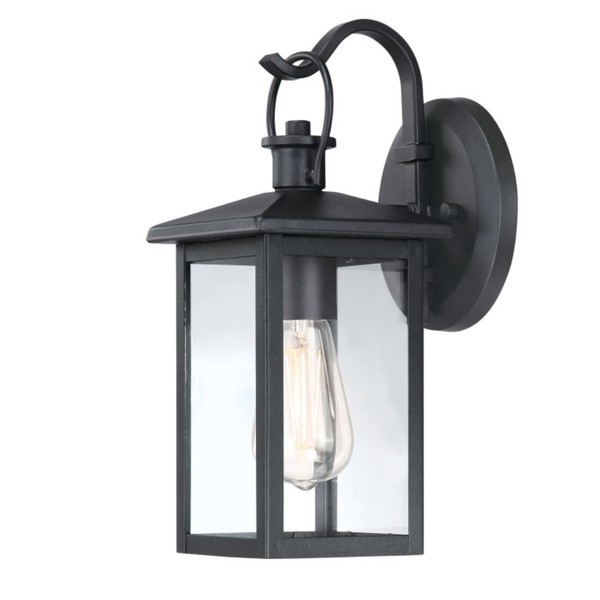 Schwarze Terrasse Lampe Maria Outdoor Wandleuchte E27 Fassung AußEn Lampe IP44-image