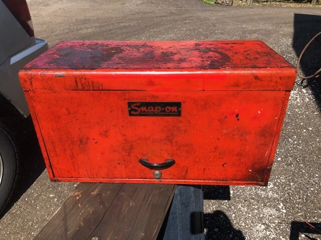 Antique Vintage Snap On KR56 KR 56 6 Drawer Top Toolbox Chest With Key 1940s 50s