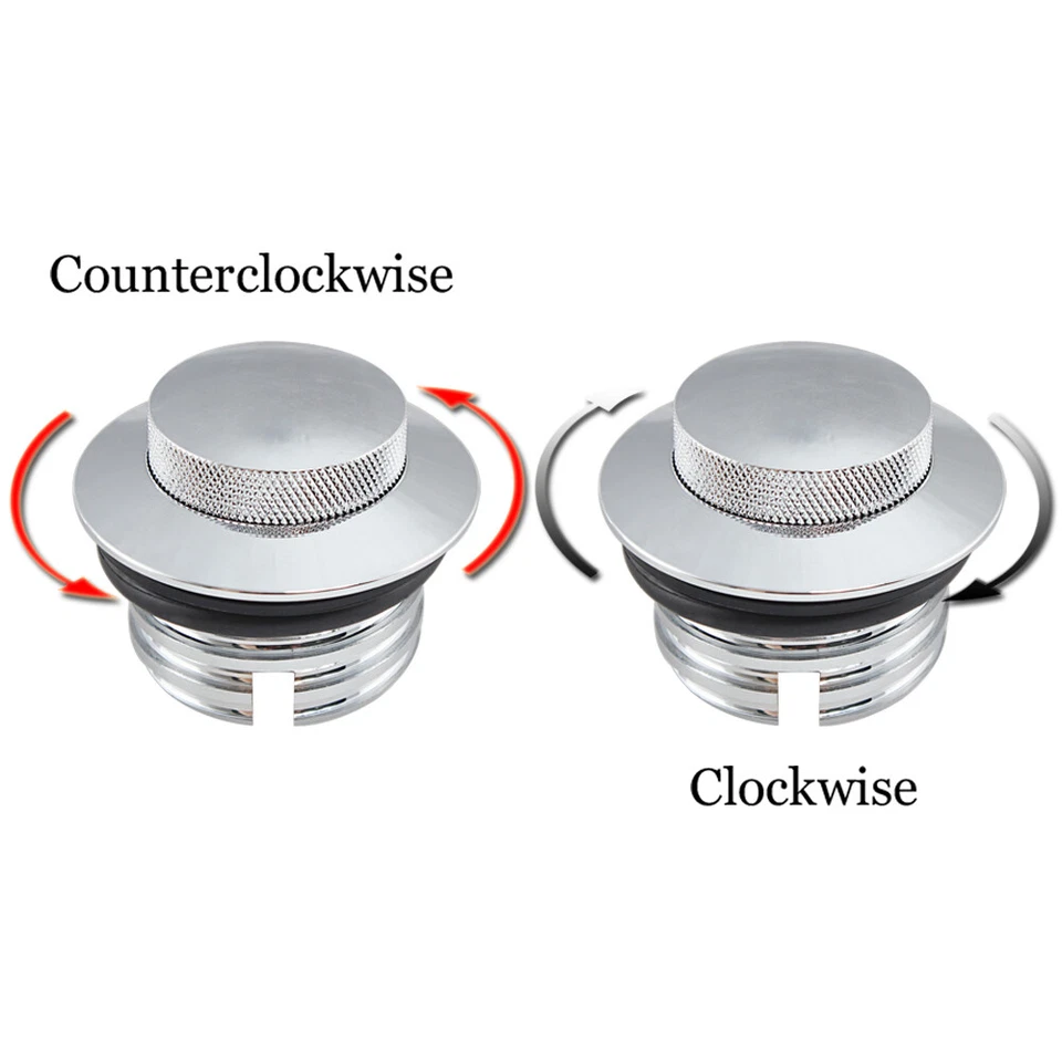 For Harley Davidson Left+Right Flush Pop Up Gas Cap Vented Fuel Tank Cover Screw - Image 3 of 4