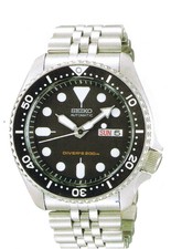 seiko black automatic diver men's watch skx013k2