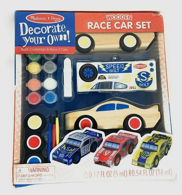 melissa and doug race car vehicle set