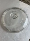 Very Nice Pyrex G5C-A Corning Ware Round Replacement Lid Clear Great Condition