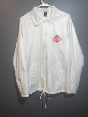 Brain Dead  New Order  Coaches Jacket Windbreaker Snap Lined Size M