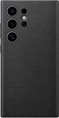Original Samsung Galaxy S24 Ultra Vegan Leder Back Case - Schwarz