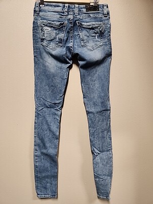 Buckle Black Fit No. 53 Skinny Jeans 26x36 Distressed/Trashed C7-107