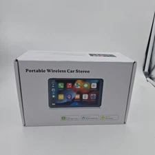 7" Touch Screen Portable Wireless Car Stereo W/ Back-up Cam, Car Play / Android