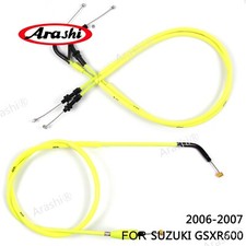 fit Suzuki GSXR600 GSXR750 2006 2007 Arashi Clutch Cable + Thottle Cables K6 K7