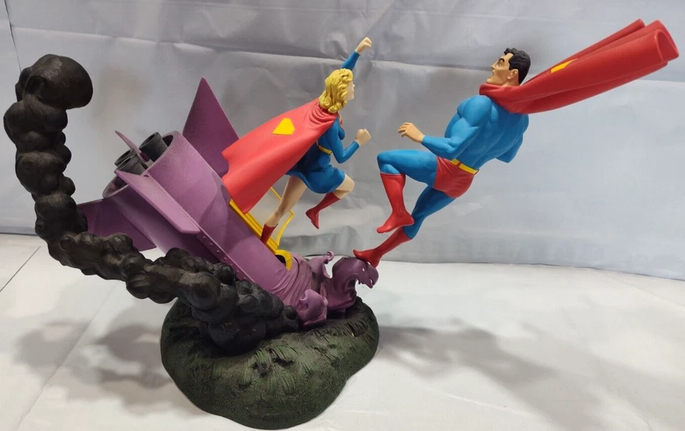 РЕДКАЯ DC Direct Супермен и Супергёрл статуэтка «Супергёрл из Криптона» - Изображение 3 из 4