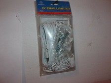 BRAND NEW WESTINGHOUSE 15' WHITE SWAG LIGHT KIT # 70530...FACTORY SEALED