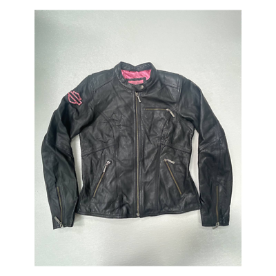 Harley Davidson Pink Label Embellished Bling Rhinestone Leather