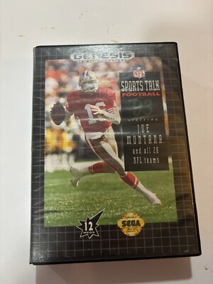 NFL Sports Talk Football '93 Starring Joe Montana (Sega Genesis, 1992) W Manual!