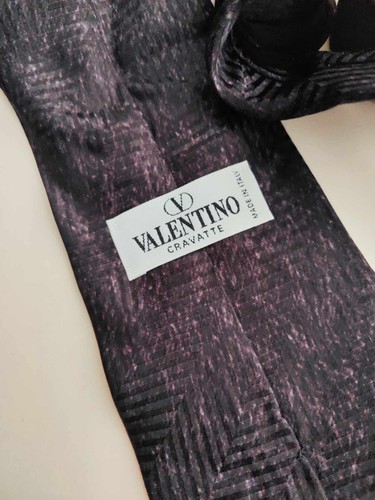 CRAVATTA VALENTINO VERO VINTAGE IN SETA UOMO REINE SEIDE KRAWATTE - Imagen 5 de 7