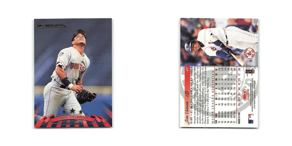 John Valentin 1998 Donruss #47 Boston Red Sox Baseball Card NM - Image 3 of 3