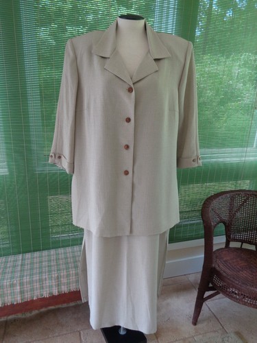 Dana Kay Womens 20W Sleeveless Dress & Jacket Set Work Wear Career Lightweight