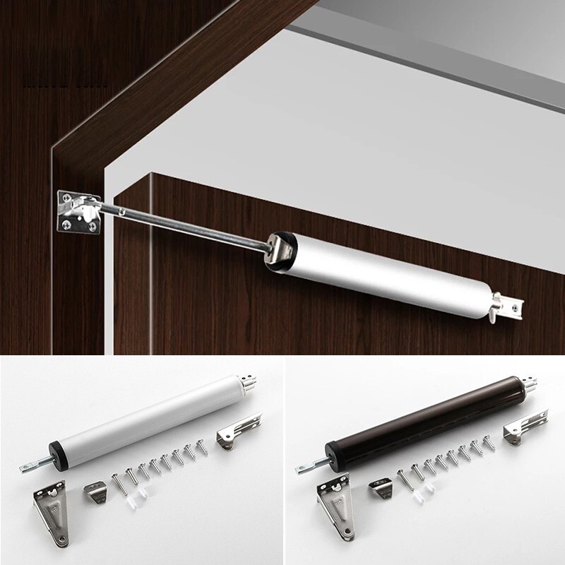 1pc Automatic Door Closer +Screw Buffer Door Closing Device Stop At Any