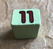 Melissa  Doug Wood Shape Sorting Clock Replacement Number 11 Block