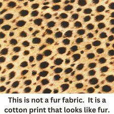 Feline Drive Fabric ANIMAL KINGDOM Cat Skin Cheetah - Fat Quarter 18"x22" FQ