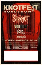 SLIPKNOT | VOLBEAT | GOJIRA | BEHEMOTH Knotfest 2019 Ltd Ed RARE New Tour Poster