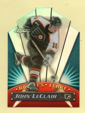 2000-01 Topps Chrome ROCKET'S FLARE REFRACTOR John LeClair DIE-CUT - FLYERS