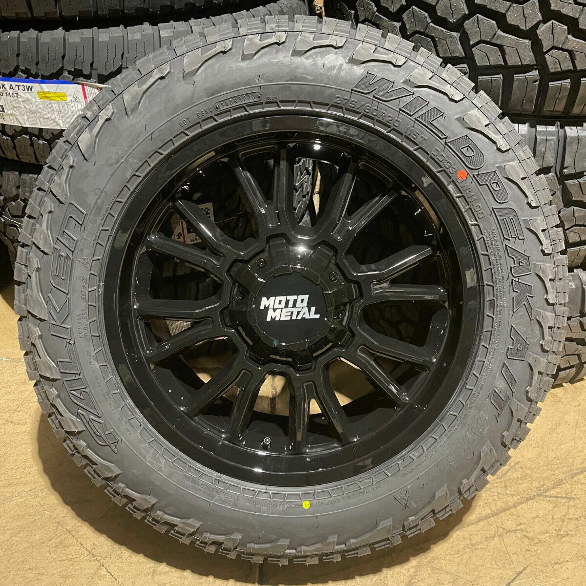 20x9 Black Moto Metal MO810 Wheels 33