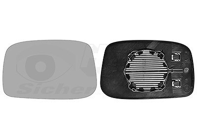 VAN Wezel Spiegelglas, AußEnspiegel Links U.A. FüR CitroËN, Fiat, Lancia-image