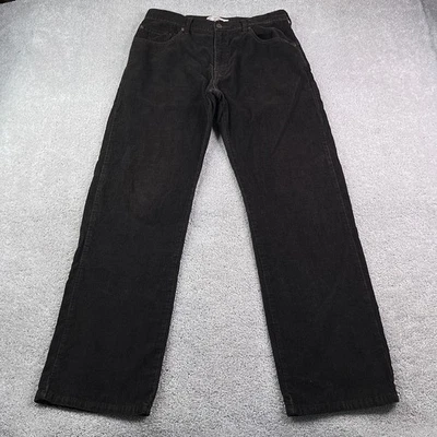 Vintage Levi Strauss Pants Mens 34x34 Brown Corduroy Straight Fit Cords Y2K - Image 1 of 4