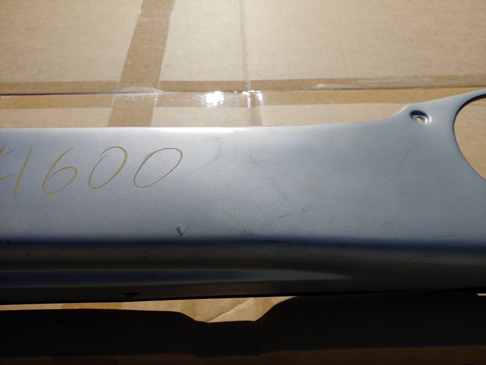 Ferrari 360 Modena OEM LH Door Panel Pocket Trim Cover Metallic Silver