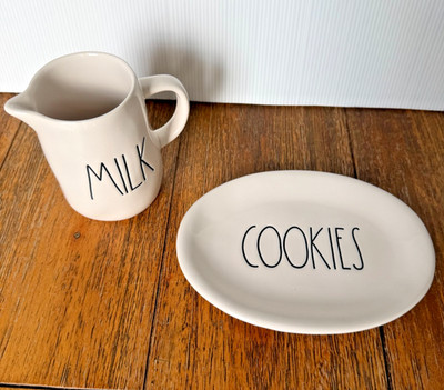 Rae Dunn Cookies & Milk Set