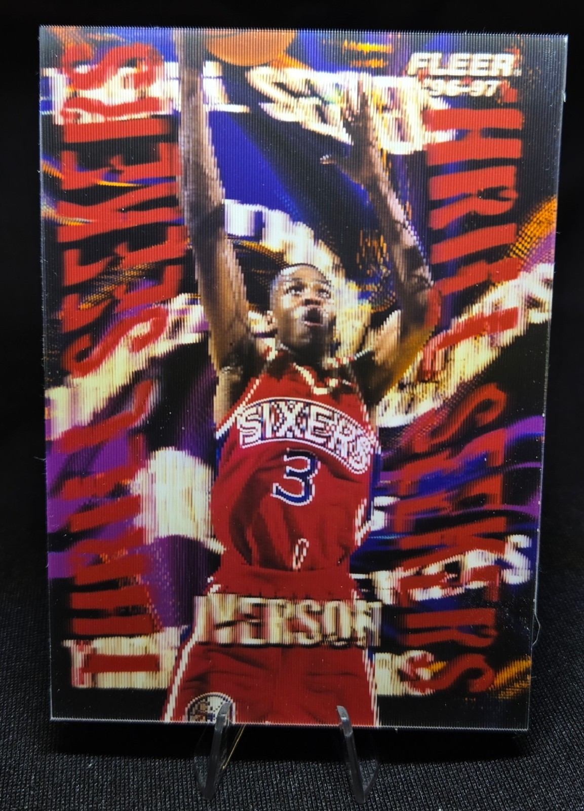 1996-97 Fleer Thrill Seekers Allen Iverson RC #5 of 15