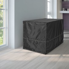 Black Polyester Pet Crate Cover for Large Dog Kennel 48 Inch Furniture Style