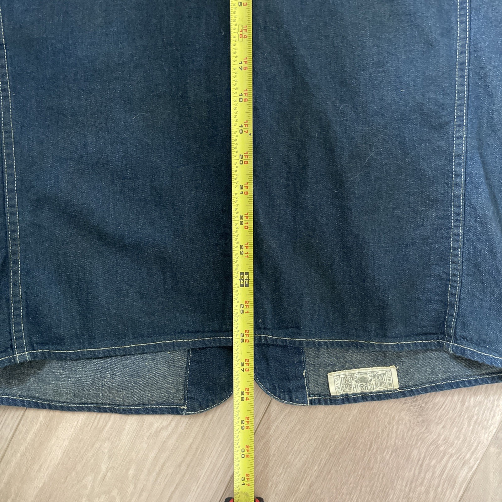 RRL Denim Engineer Jacket Size Medium - image 10