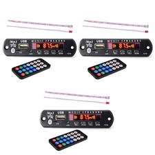 3x Wireless Bluetooth MP3 12V WMA Decoder Board Audio Module USB Radio Battery