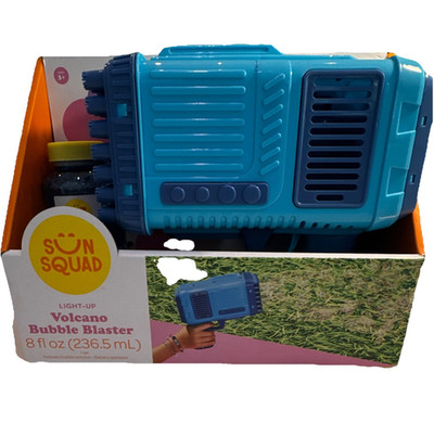 Sun Squad Light-Up Volcano Bubble Blaster Battery Operated 8 fl oz