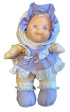 Fisher Price Puffalump Kids Baby Doll Purple 1990 Polka Dot Vintage