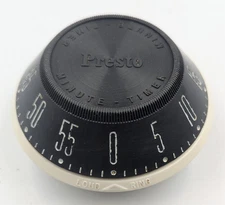 Vintage Presto Minute Timer LoudRing UFO MCM Atomic Mid-century Tested Works WOW