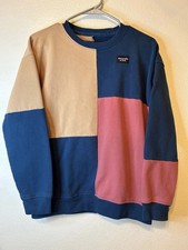 Abercrombie Kids Colorblock Sweater 15/16 Youth Blue Pink BG13