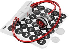 185 Symbols 22mm Stainless Steel 1NO 12V Mome...