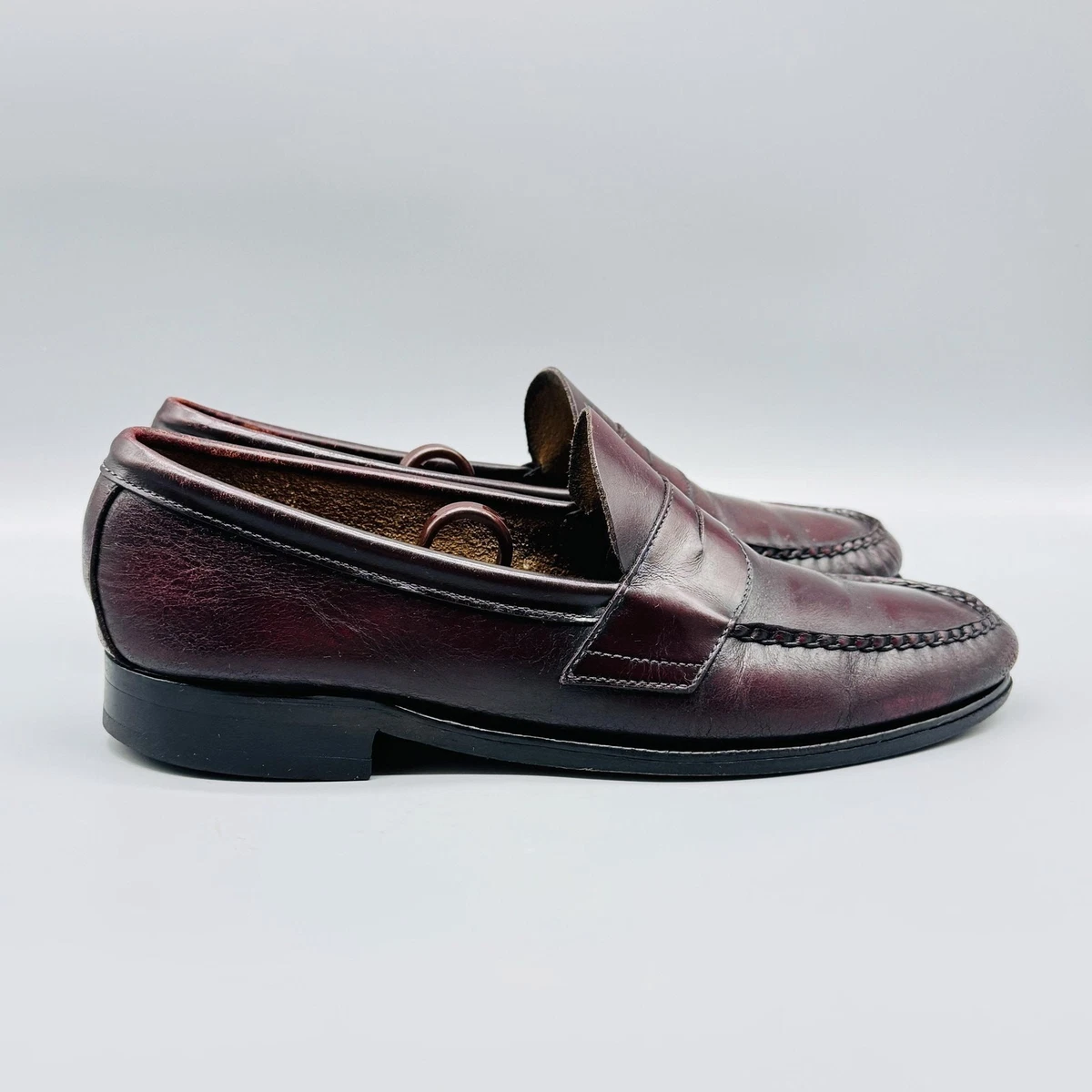 Johnston & Murphy Leather Upper Red Casual Shoes for Men for  display picture 3