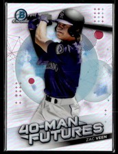 2021 Bowman Chrome #FMF-7 Zac Veen 40-Man Futures Baseball Card 0203C