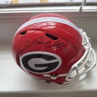 Nick Chubb Autographed Georgia Helmet - Beckett W Hologram