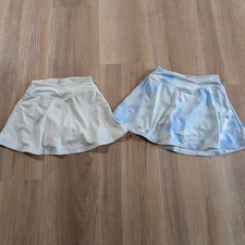 90 Degree by Reflex Girls Athletic Skorts Size 4 Lot of 2 Pastel Tennis Skirts