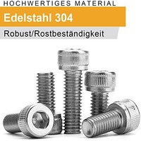 Vigrue M3 Schrauben Set 1110Tlg Edelstahl Sechskant Muttern Sortiment
