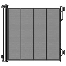 Reinforced Retractable Baby Gate or Mesh Dog Gate,Easy to Use for Stairs, Doo...