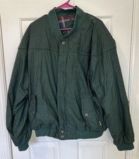 Vtg La Paz By Catalina Bomber Green Jacket Full Zip Lined Men's XL Grandpacore