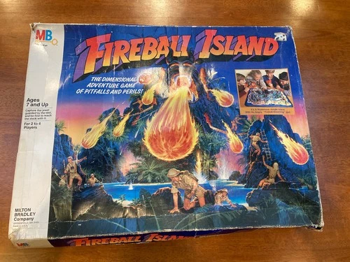 Vintage Fireball Island Board Game by Milton Bradley 1986