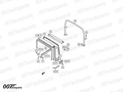 Suzuki Samurai 86-95 Complete Targa Bar Set Fits SJ410 413