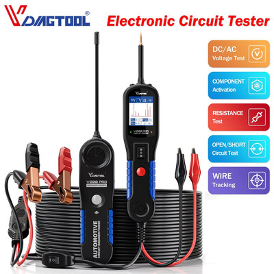  12V 24V Automotive Electrical Circuit Tester Power Probe Wire Break Trace Tool