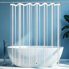 Clear PEVA Plastic Shower Curtain Liner Premium Light Weight 72" x 72" Transpare