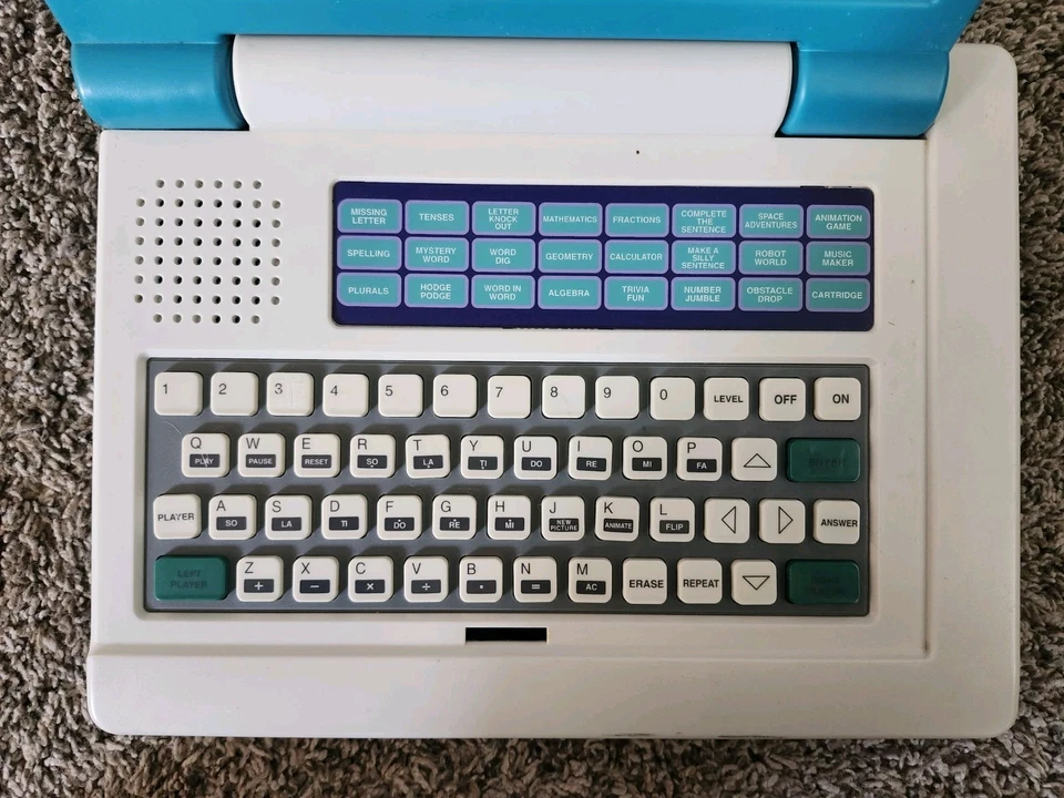 VTech Talking Whiz Kid Notebook Vintage Kids Electronic Laptop Toy - Works! - Image 2 of 4